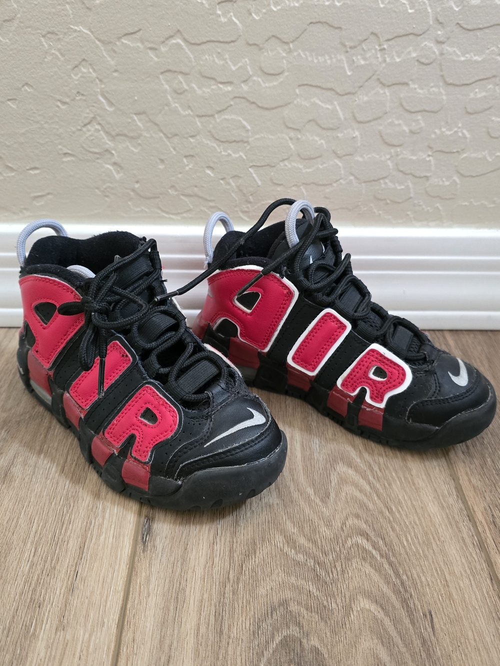 Nike Kids' Black & Red AIR Sneakers